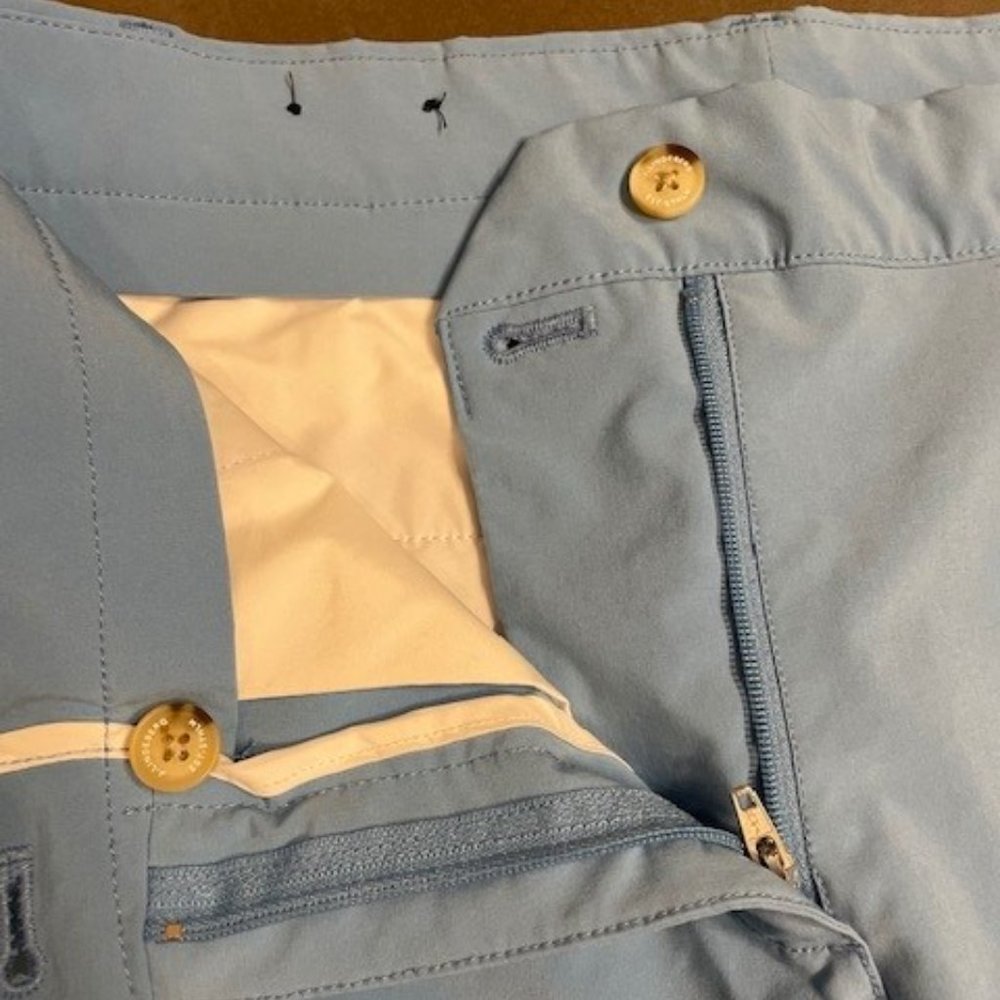 Women's J. Lindeberg Baby Blue Shorts - Picture 6 of 11